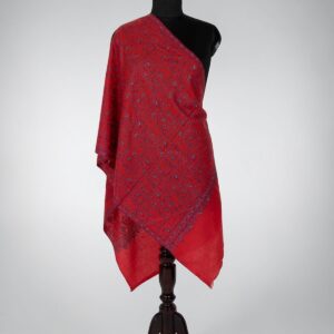 Sozni Jaal Shawl (Red)